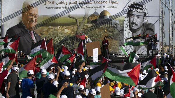  احتجاجات ضد خطة الضم الإسرائيلية، المستوطنات، الضفة الغربية، 22 يونيو 2020 - سبوتنيك عربي