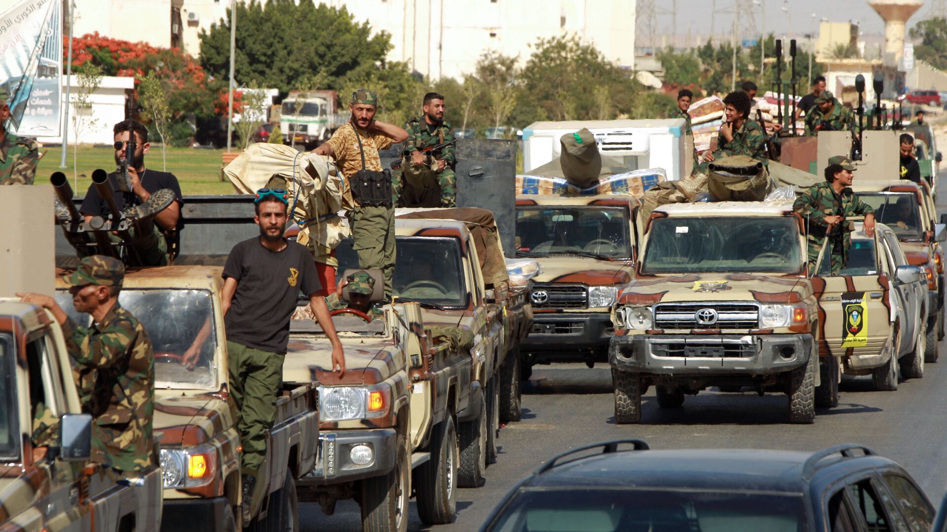 قوات الجيش الوطني الليبي (بقيادة الخليفة حفتر)، بنغازي ليبيا يونيو 2020 - سبوتنيك عربي, 1920, 14.08.2021