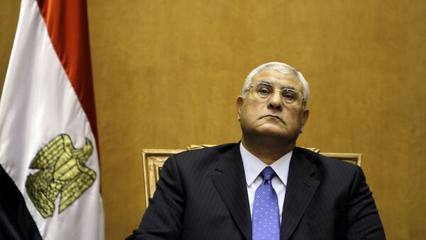 الرئيس المصري السابق المستشار عدلي منصور - سبوتنيك عربي
