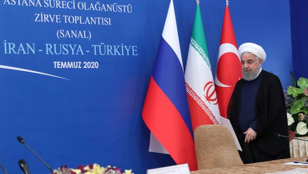 الرئيس الإيراني حسن روحاني،  يونيو 2020 - سبوتنيك عربي